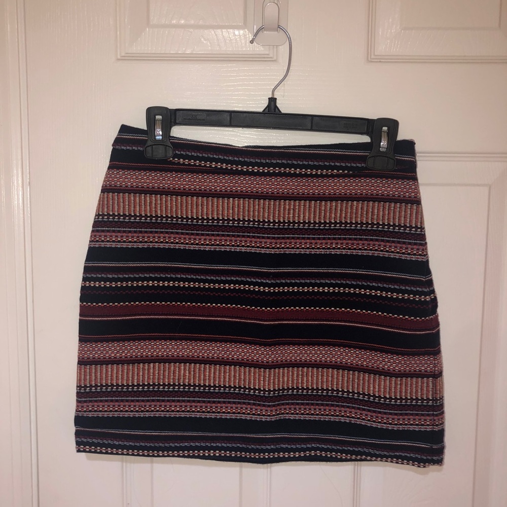 Hollister striped a line mini skirt
